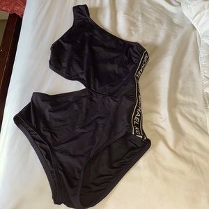 Black cutout bathing suit